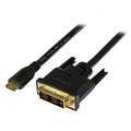 Startech HDCDVIMM2M - Cable adaptador, DVI-D macho a 19 pin mini HDMI Type C
