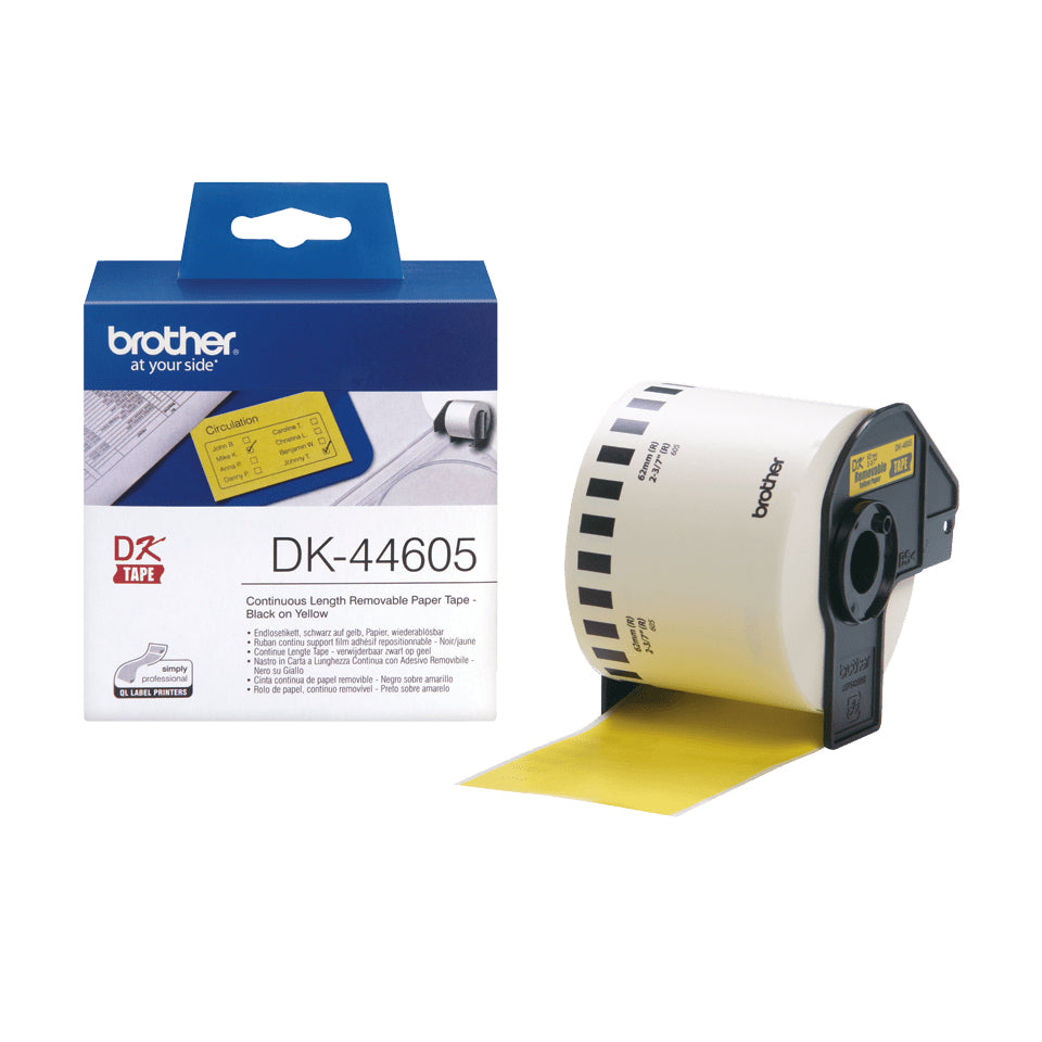 Brother DK-44605 etiqueta de impresora Amarillo (2)