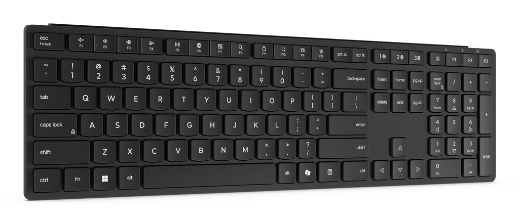 Lenovo 4Y41S04692 teclado Hogar / Oficina RF Wireless + Bluetooth Francés, Alemán, Suizo Negro (6)
