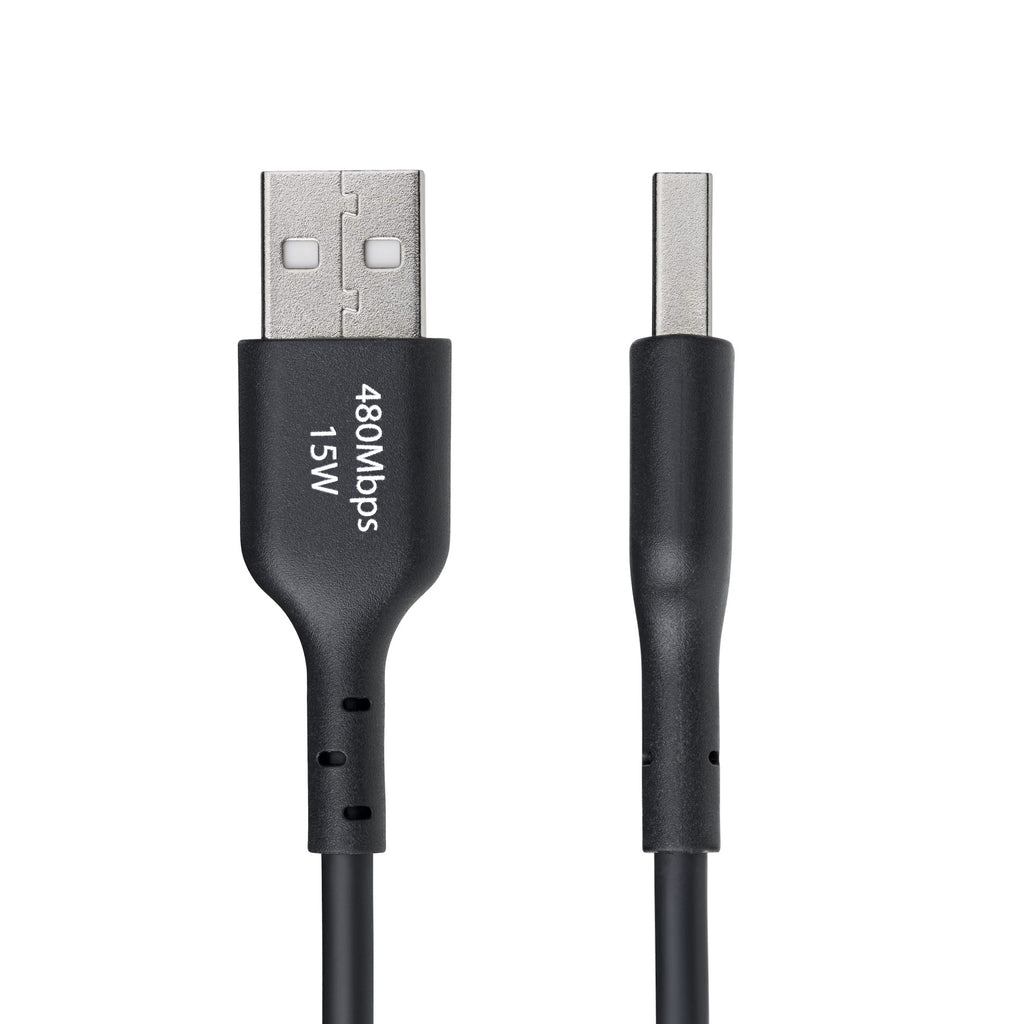StarTech.com USB2AC30CMBK cable USB USB 2.0 0,3 m USB A USB C 0,48 Gbit/s 15 W Negro (3)