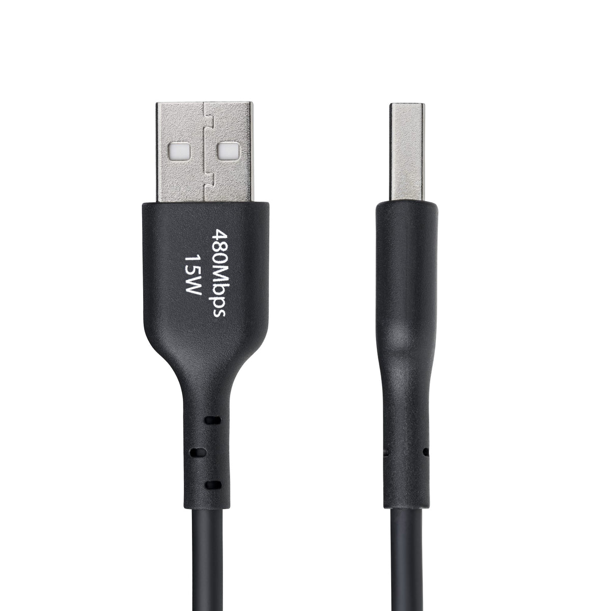 StarTech.com USB2AC30CMBK cable USB USB 2.0 0,3 m USB A USB C 0,48 Gbit/s 15 W Negro (3)
