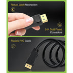 Techly ICOC-DSP-A21-020 2 m DisplayPort Negro (8)