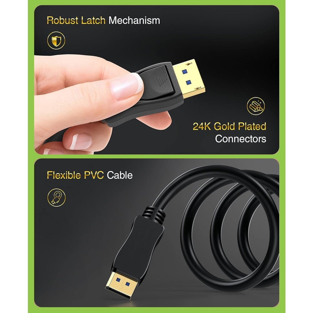 Techly ICOC-DSP-A21-020 2 m DisplayPort Negro (8)