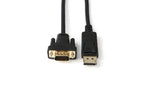 Microconnect DP-VGA-MM-200 adaptador de cable de vídeo 2 m DisplayPort VGA (D-Sub) Negro (3)