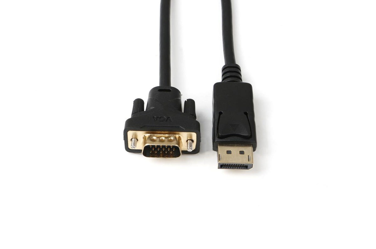 Microconnect DP-VGA-MM-200 adaptador de cable de vídeo 2 m DisplayPort VGA (D-Sub) Negro (3)