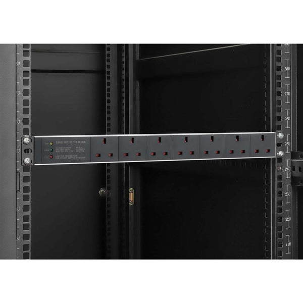 Intellinet 715300 unidad de distribución de energía (PDU) 7 salidas AC 1U Negro, Blanco (8)