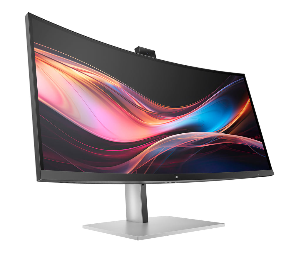 HP Series 7 Pro 34 inch WQHD Conferencing Monitor - 734pm pantalla para PC 86,4 cm (34") 3440 x 1440 Pixeles Wide Quad HD LCD Negro, Plata (3)