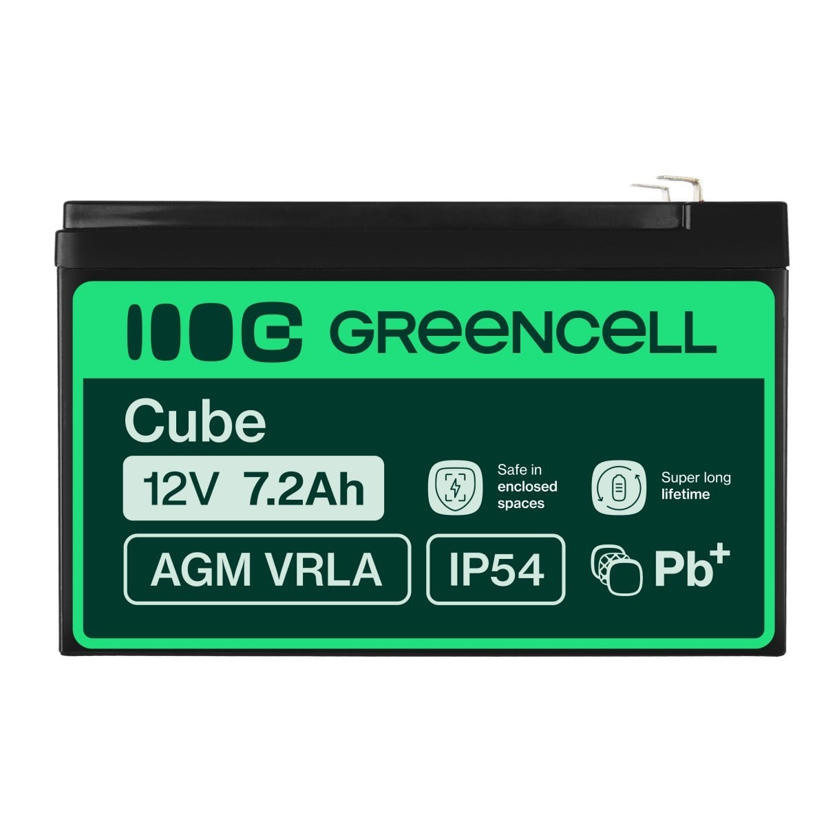 Green Cell AGM05 Batterie de l'onduleur Sealed Lead Acid (VRLA) 12 V 7,2 Ah (3)