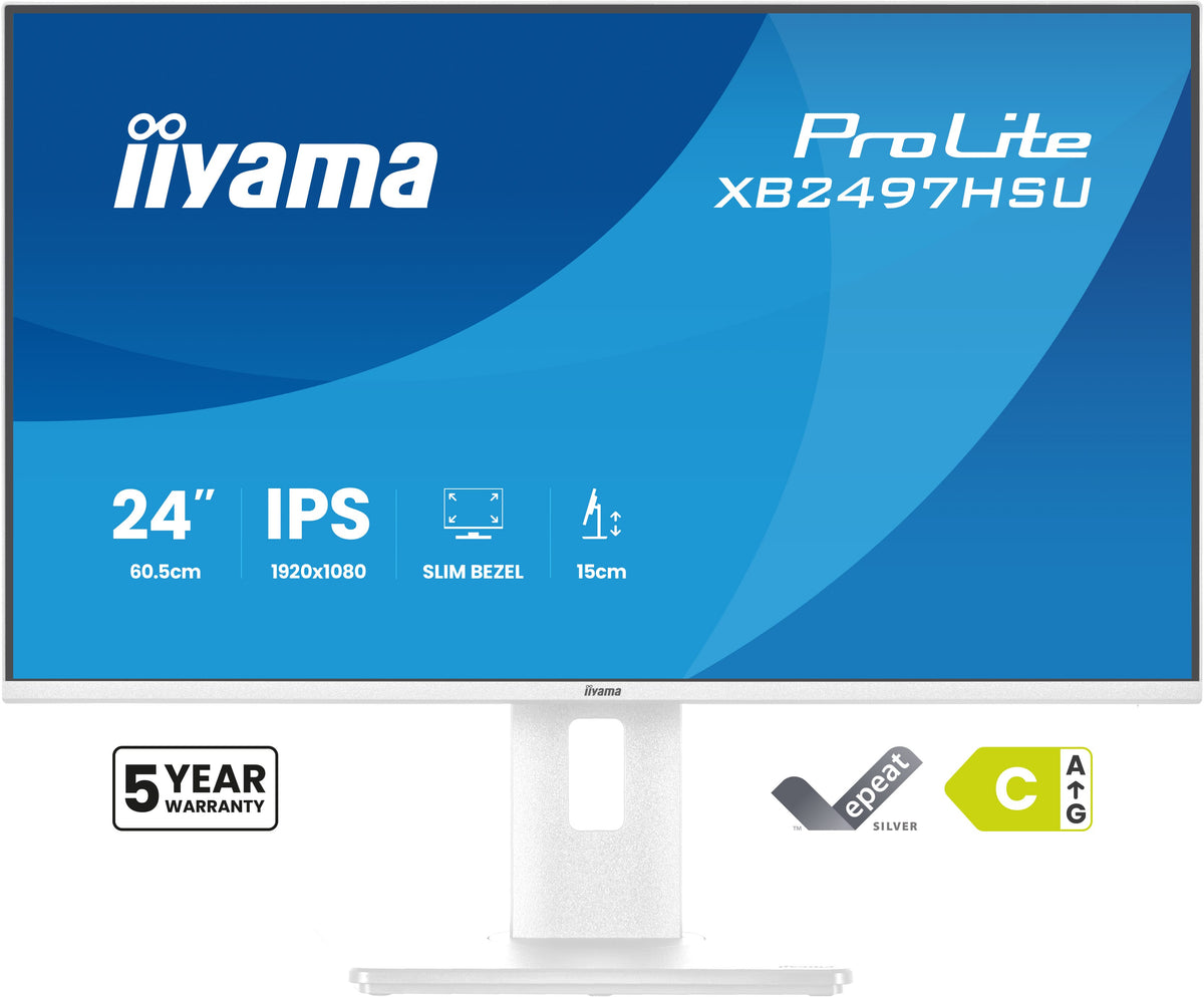 iiyama ProLite XB2497HSU-W1 pantalla para PC 60,5 cm (23.8") 1920 x 1080 Pixeles Full HD LED Blanco (3)