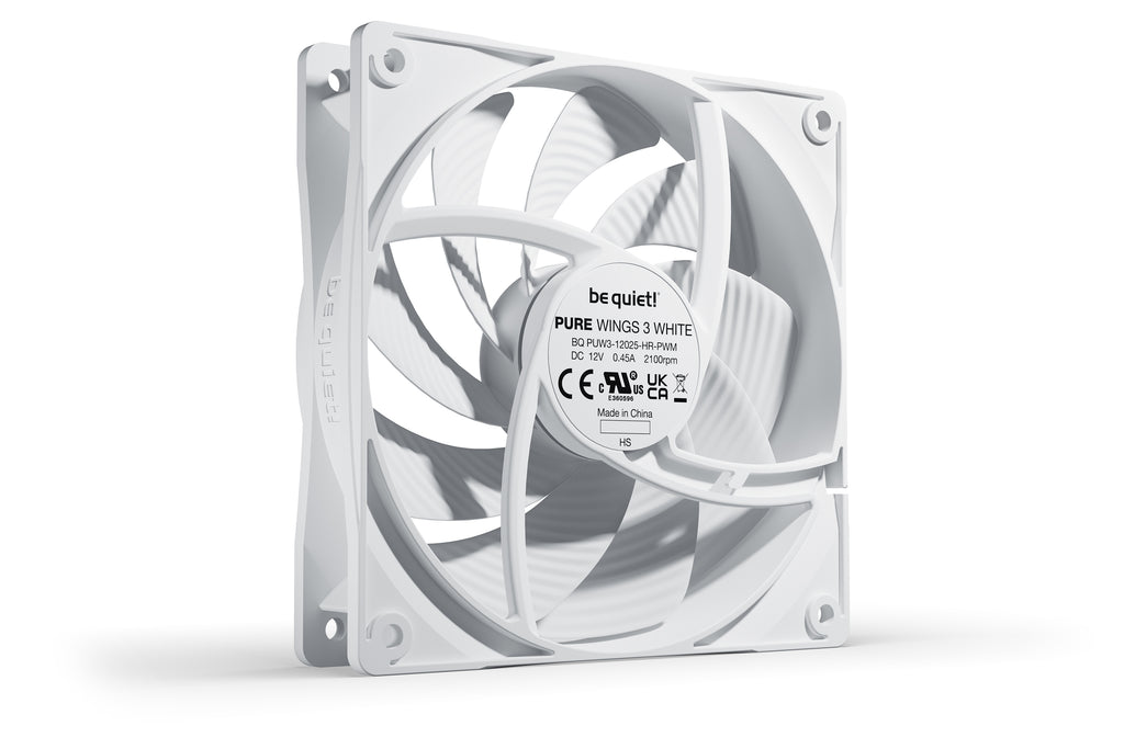 be quiet! Pure Wings 3 120mm PWM high-speed White Carcasa del ordenador Ventilador 12 cm Blanco 1 pieza(s) (2)