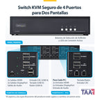 StarTech.com CK4-HP204C interruptor KVM Negro (4)