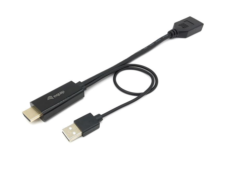 Equip 119039 adaptador de cable de vídeo 0,15 m HDMI tipo A (Estándar) DisplayPort Negro (3)