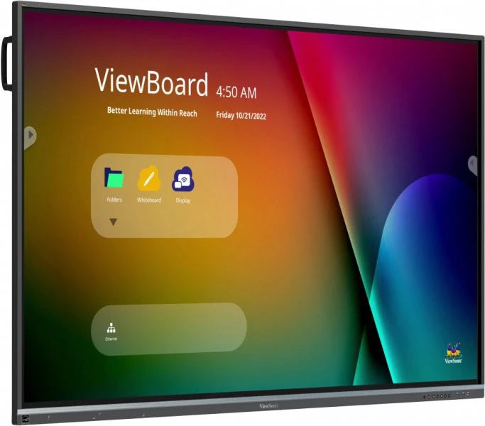 Viewsonic IFP7550-5F pizarra blanca interactiva 190,5 cm (75") 3840 x 2160 Pixeles Pantalla táctil Negro HDMI (3)
