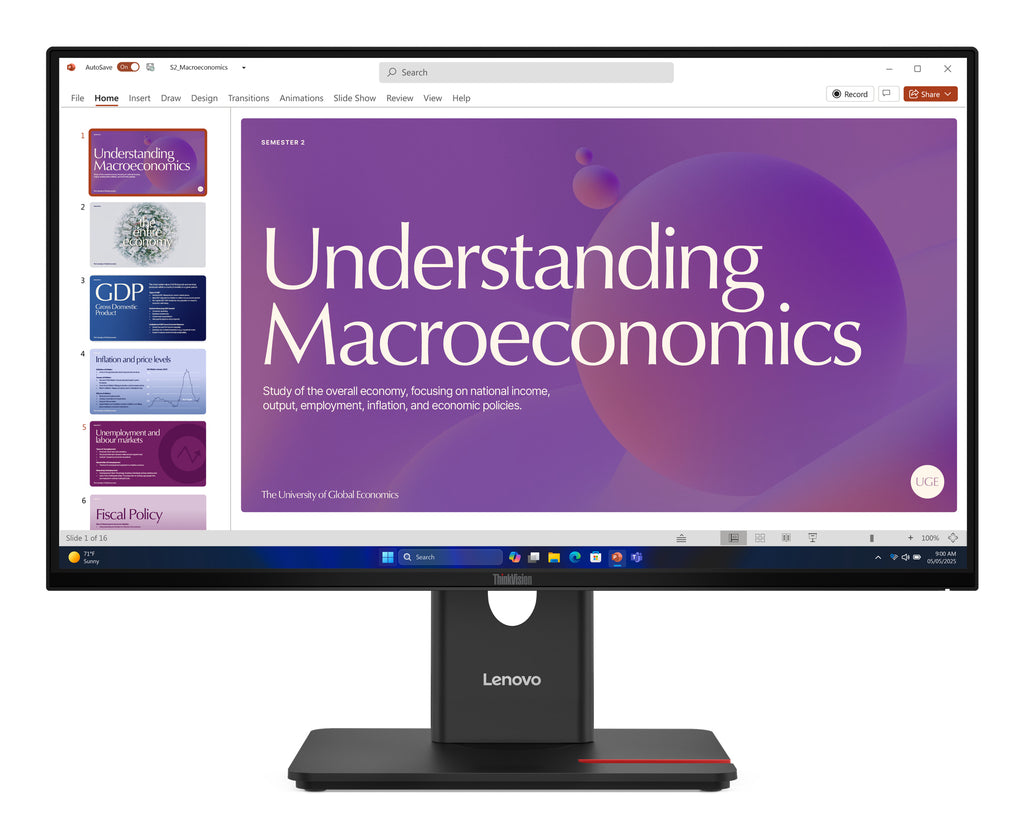 Lenovo ThinkVision T24D-40 pantalla para PC 60,5 cm (23.8") 1920 x 1080 Pixeles Full HD LCD Negro (2)