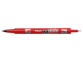 Rotulador de doble punta Pilot Twin Marker Rojo SCA-TM-R-BG