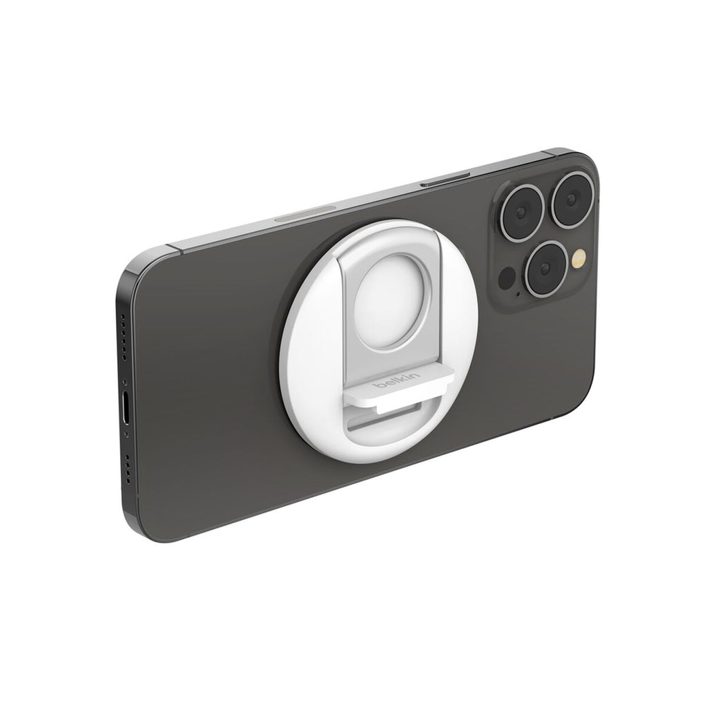 Montaje magnético para teléfono móvil - compatible con MagSafe, para notebooks de Mac - blanco - para Apple iPhone 12, 13, 14, 16; MacBook Air; MacBook Pro