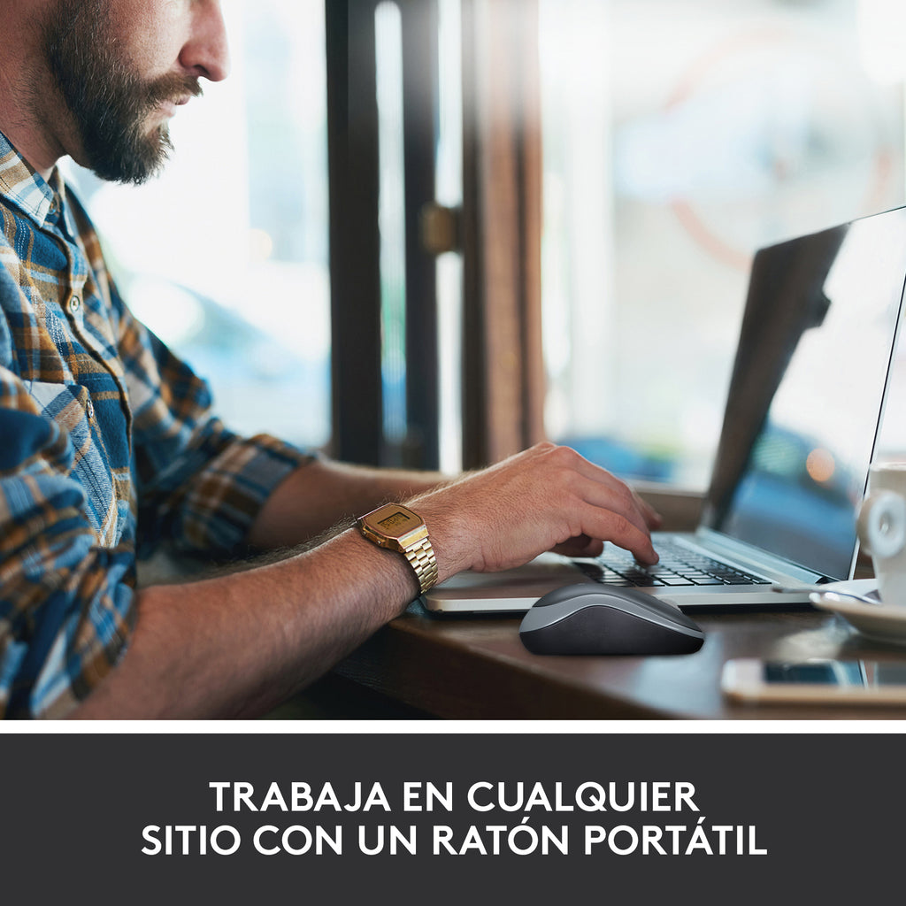 Logitech M185 ratón Oficina Ambidextro RF inalámbrico Óptico 1000 DPI (9)