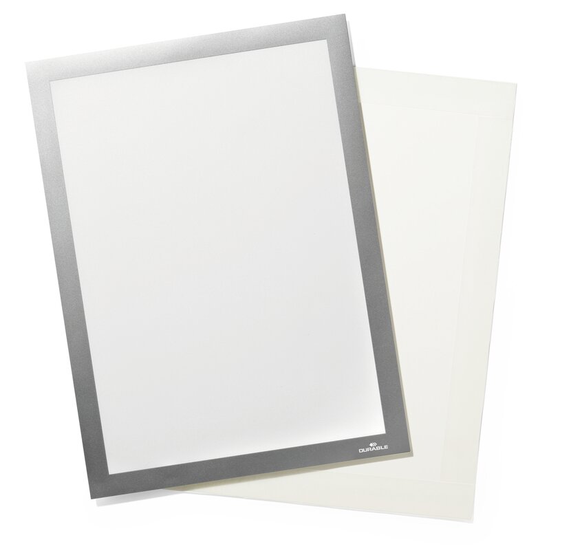 Durable 496823 Marco magnético A4 Gris