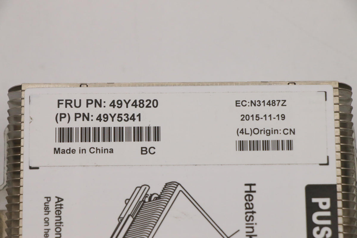 IBM Disipador para x3650M2 49Y4820-RFB – Reacondicionado
