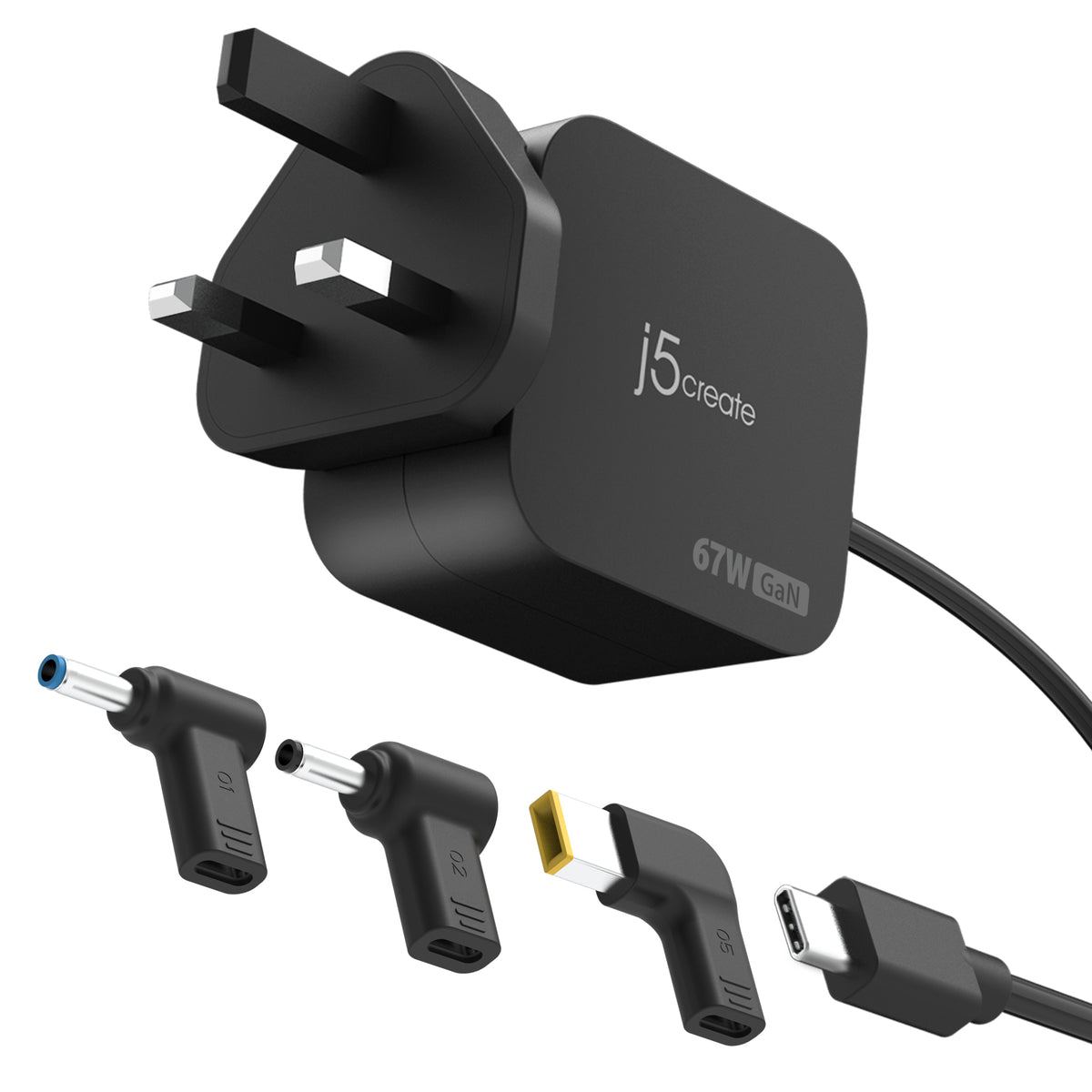j5create JUP1565DCF3A-FN cargador de dispositivo móvil Negro
