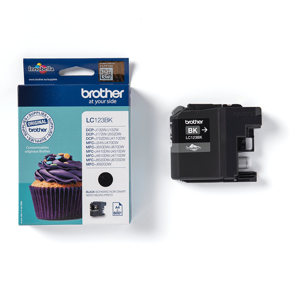 Brother LC123BK cartucho de tinta 1 pieza(s) Original Negro (3)
