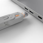 Lindy 40623 bloqueador de puerto Llave de bloqueador de puerto USB tipo A Naranja Acrilonitrilo butadieno estireno (ABS) 1 pieza(s) (4)