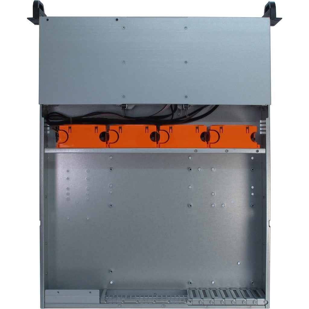 Inter-Tech 2U-20255 Rack Negro, Acero inoxidable