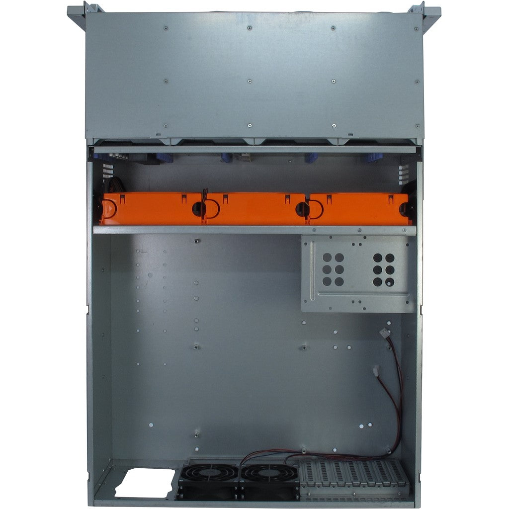 Inter-Tech 4U-4424 Rack Negro, Plata