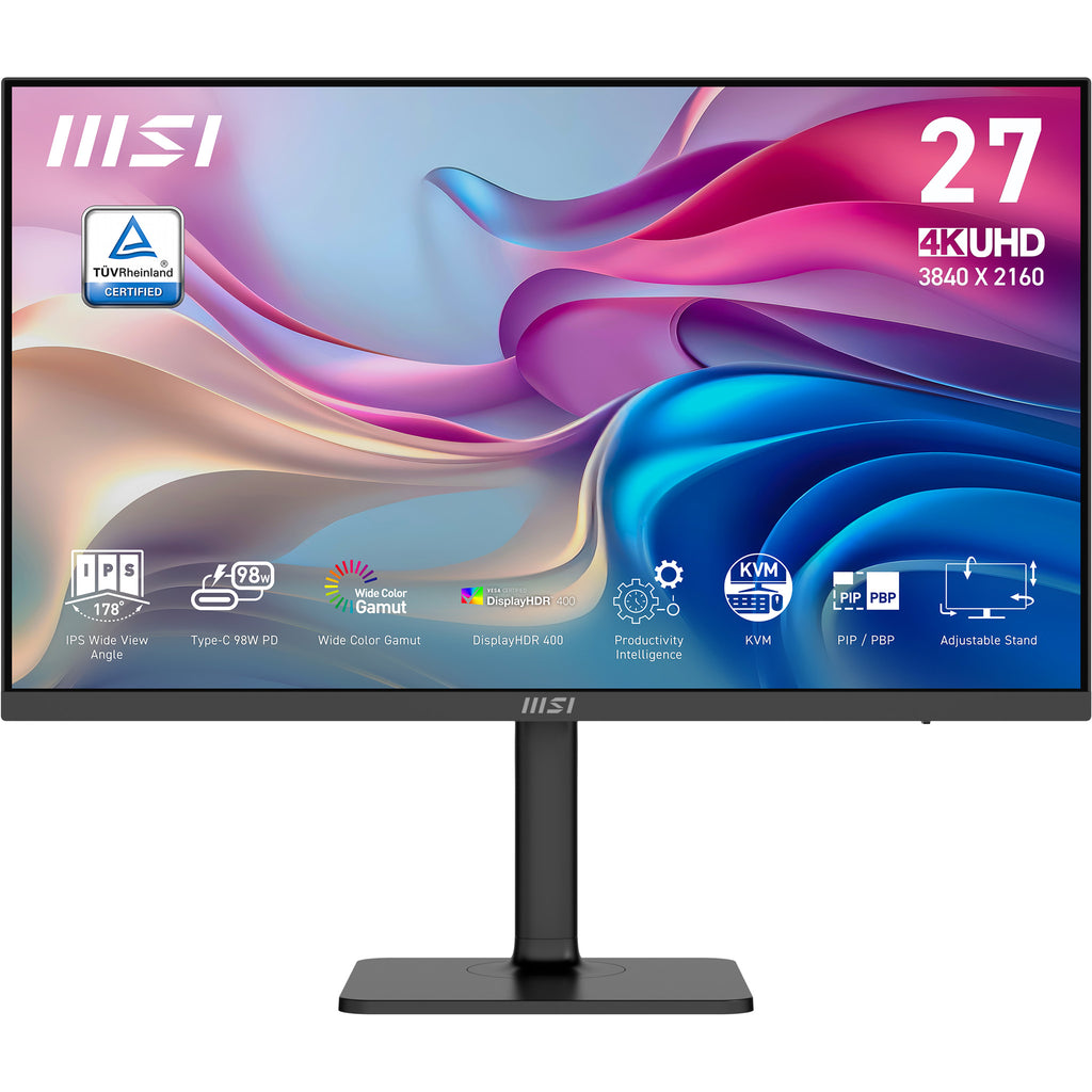 MSI Modern MD272UPHG pantalla para PC 68,6 cm (27") 3840 x 2160 Pixeles 4K Ultra HD Negro (2)