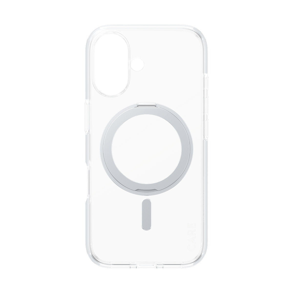 PanzerGlass CARE™ by ® Funda Transparente con Soporte Plateado y MagSafe iPhone (1325)