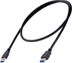 Startech USB3SEXT1MBK - Macho a Hembra USB A, Extensor, Negro (2)