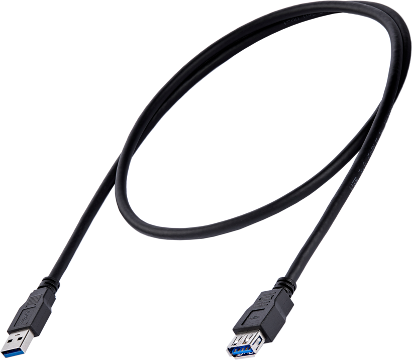 Startech USB3SEXT1MBK - Macho a Hembra USB A, Extensor, Negro (2)