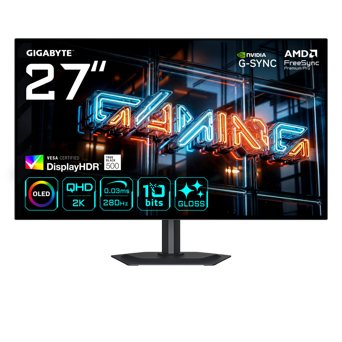 GIGABYTE MO27Q28GR pantalla para PC 68,6 cm (27") 2560 x 1440 Pixeles Quad HD OLED Negro (2)