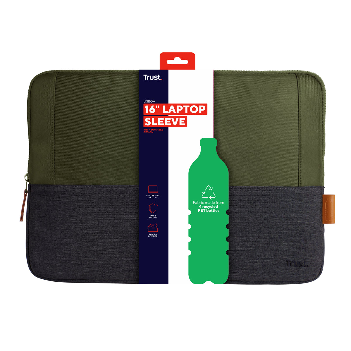 Trust Lisboa 40,6 cm (16") Funda Verde (5)