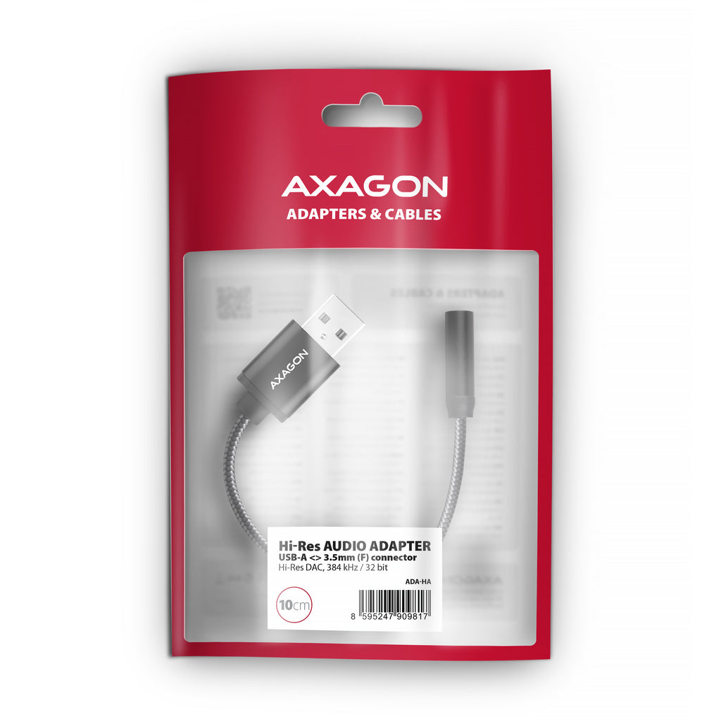 Axagon ADA-HA tarjeta de audio 2.0 canales USB (9)