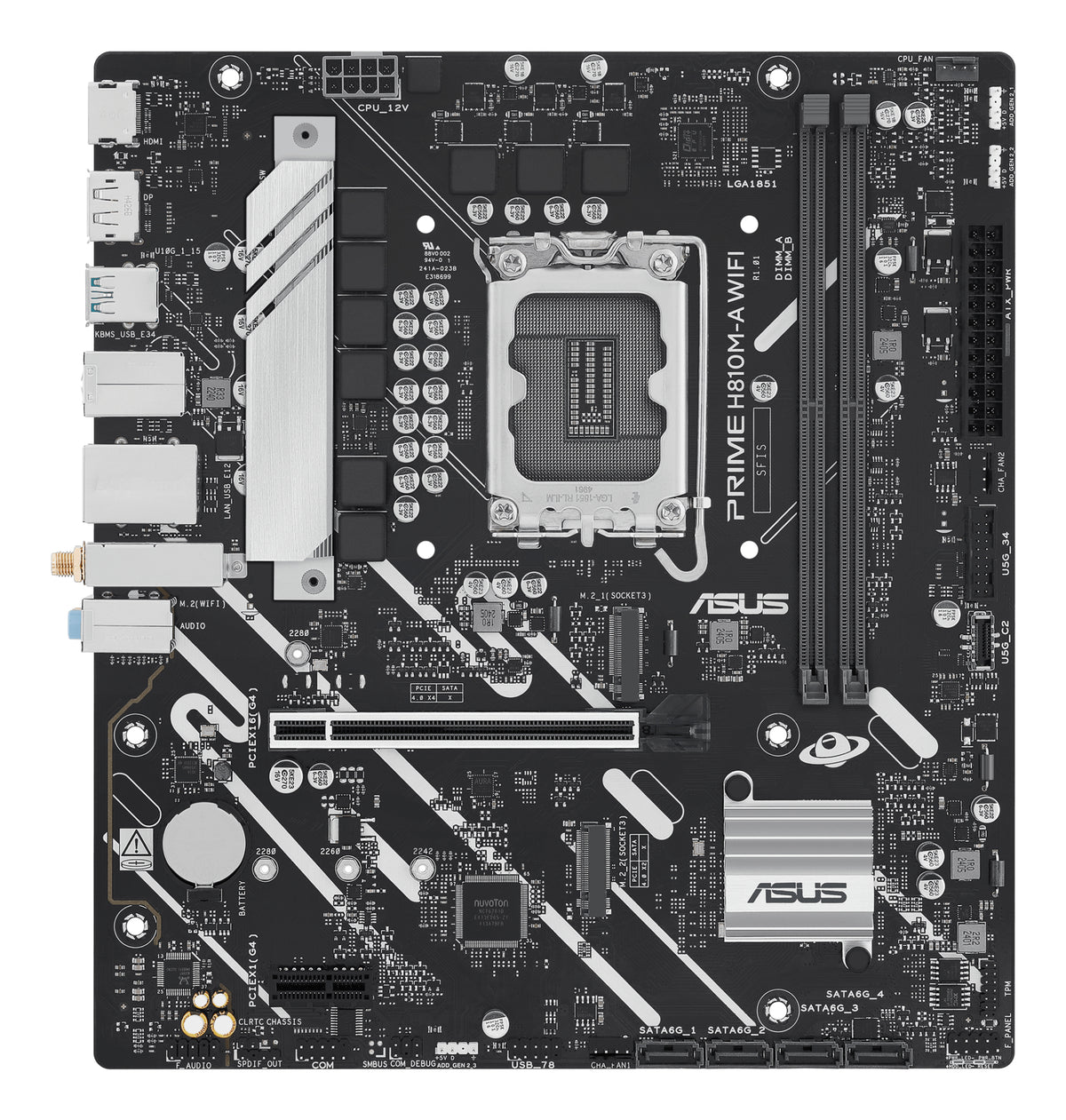 ASUS PRIME H810M-A WIFI Intel H810 LGA 1851 (Socket V1) micro ATX (2)