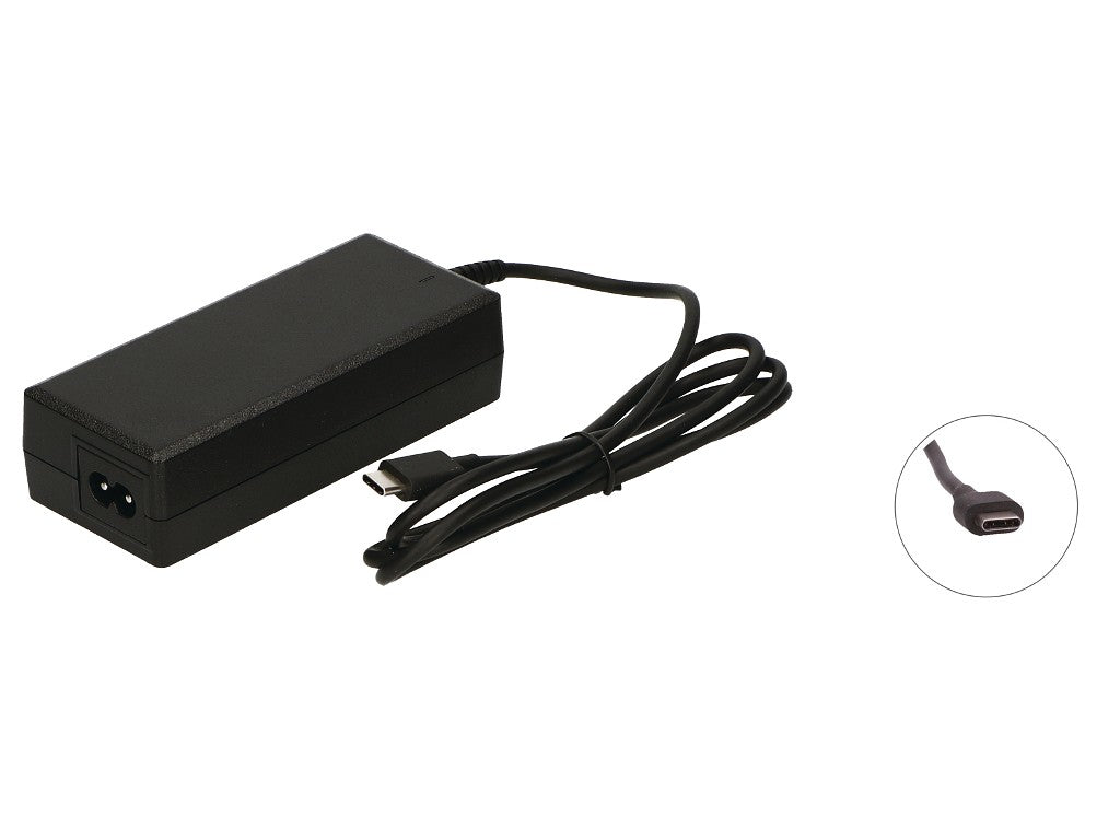 2-Power adaptateur CA 5/9/15/20V 65W USB Type-C PD avec câble
