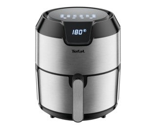 Tefal Easy Fry EY401D Sencillo 4,2 L Independiente 1500 W Freidora de aire caliente Negro, Acero inoxidable