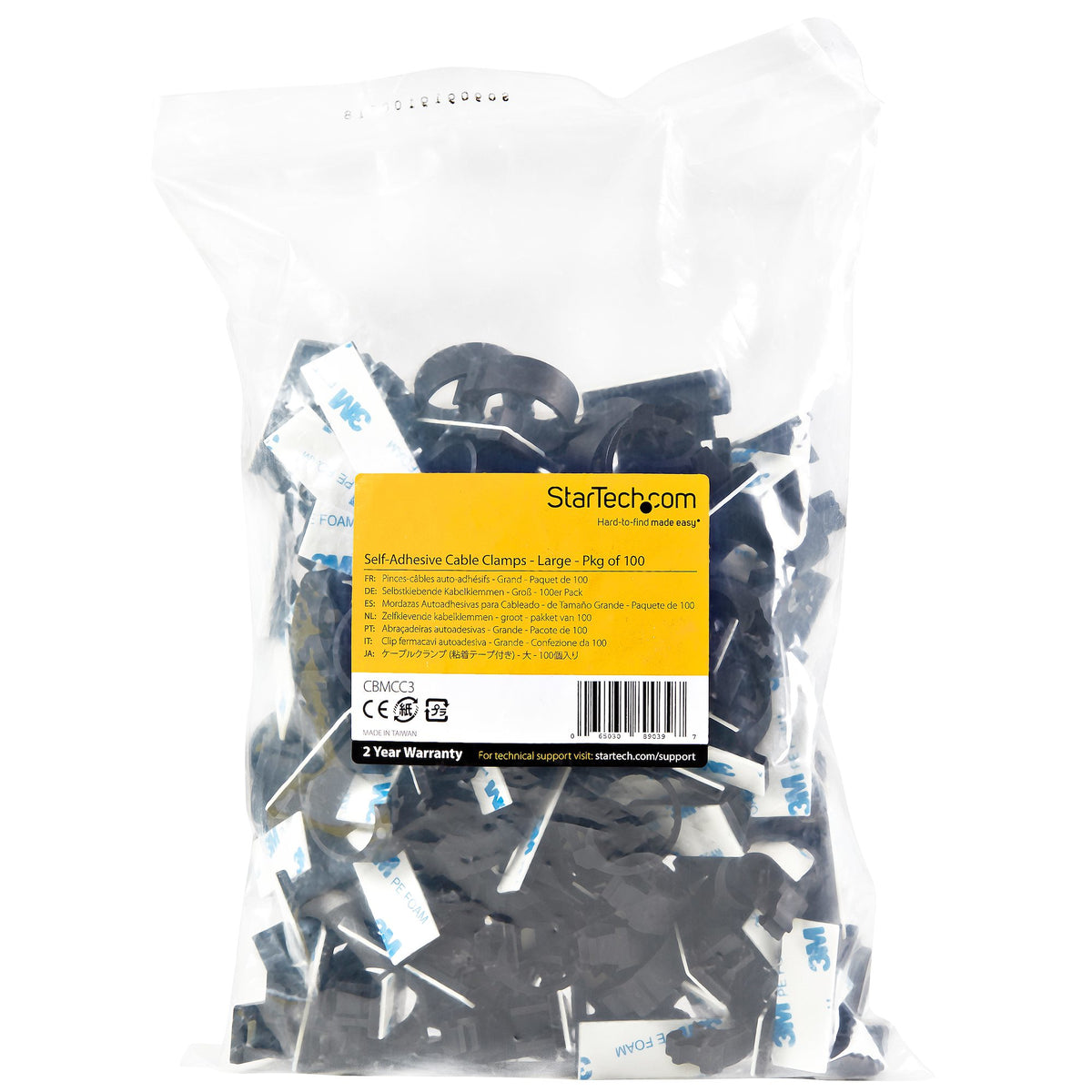 StarTech.com CBMCC3 abrazadera para cable 100 pieza(s) (7)