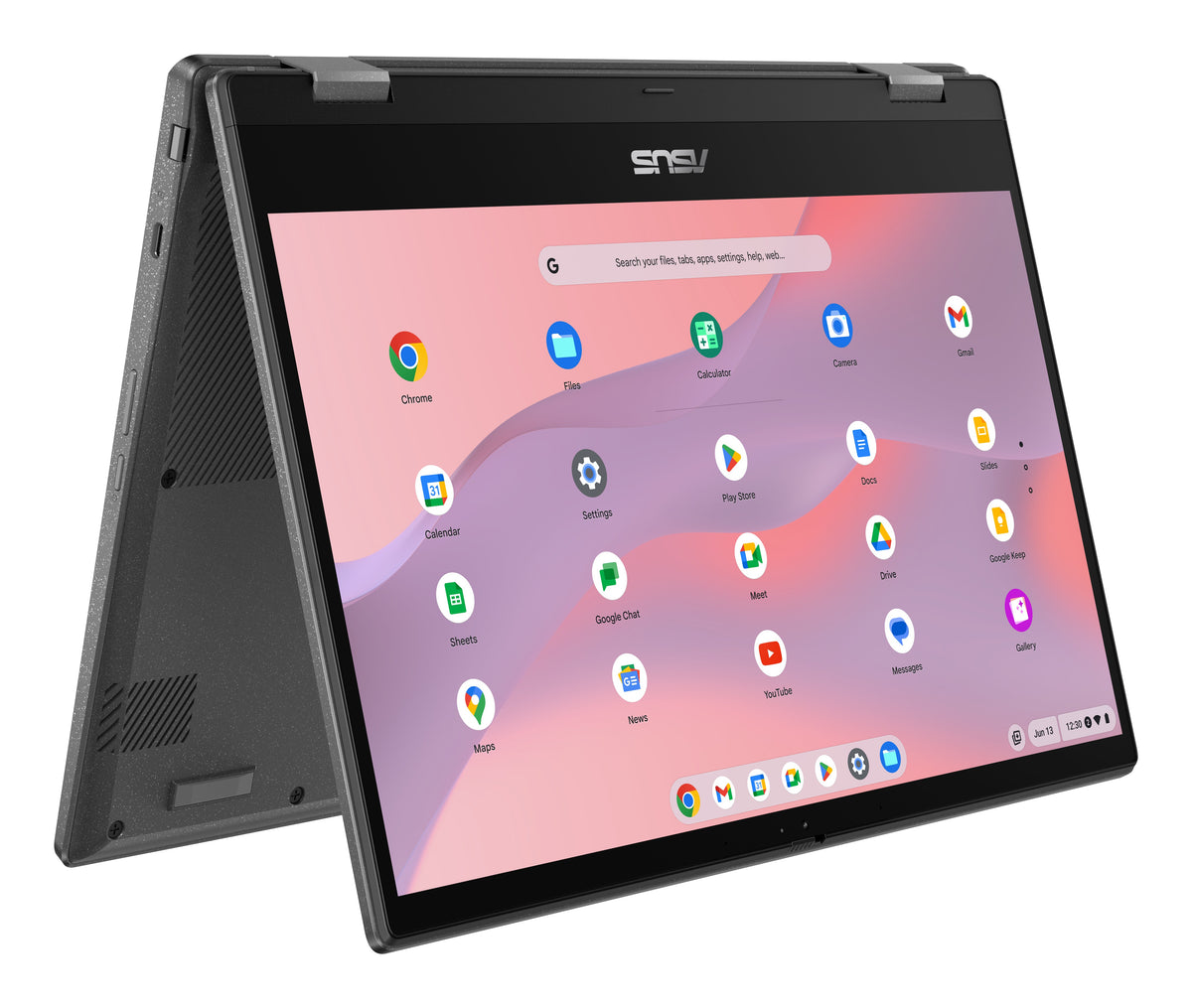 ASUS Chromebook CM14 Flip CM1402FM2A-EC0015 MediaTek Kompanio 520 35,6 cm (14") Pantalla táctil Full HD 8 GB LPDDR4x-SDRAM 128 GB eMMC Wi-Fi 6 (802.11ax) ChromeOS Gris QWERTZ Alemán (6)