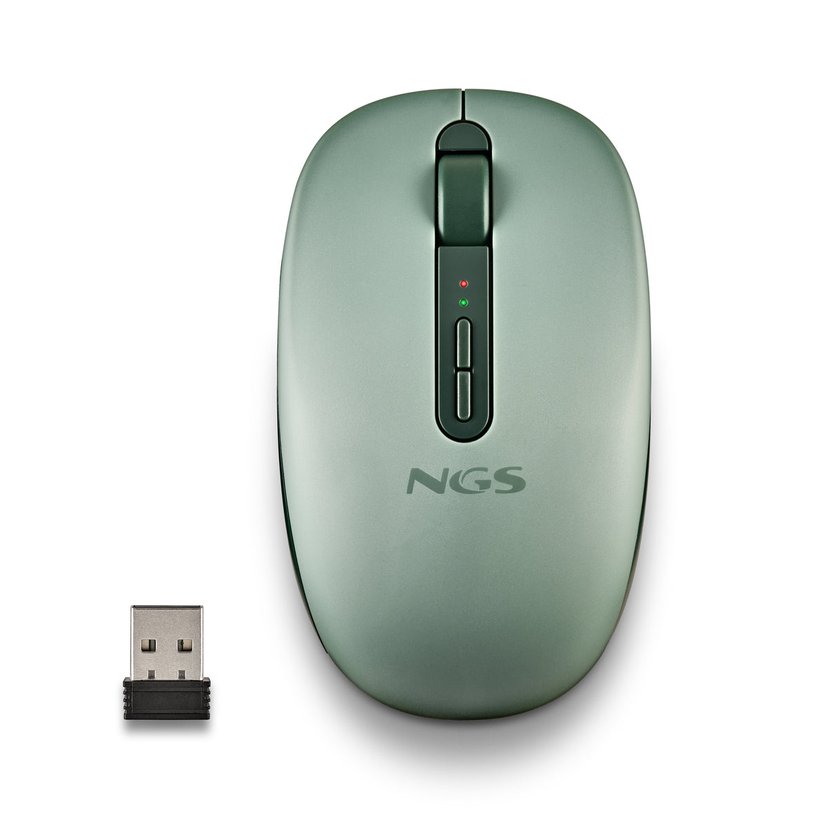 NGS FOG DUAL GREEN ratón Universal Ambidextro RF Wireless + Bluetooth 1600 DPI (2)