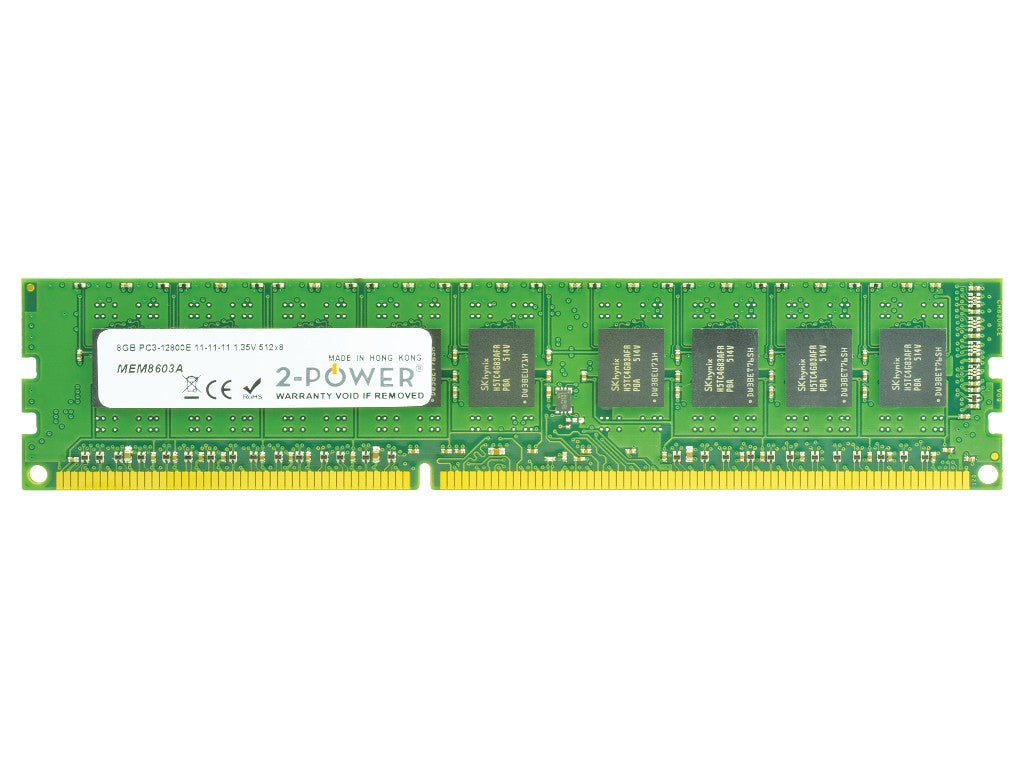 2-Power 2P-CT102472BD160B módulo de memoria 8 GB 1 x 8 GB DDR3L 240-pin DIMM ECC