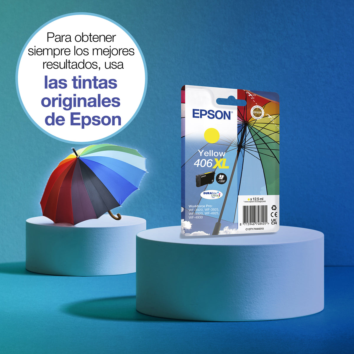 Epson Sglpack YL 406XL DURABrite Ultra Ink RF/ cartucho de tinta 1 pieza(s) High (L) Yield Amarillo (2)