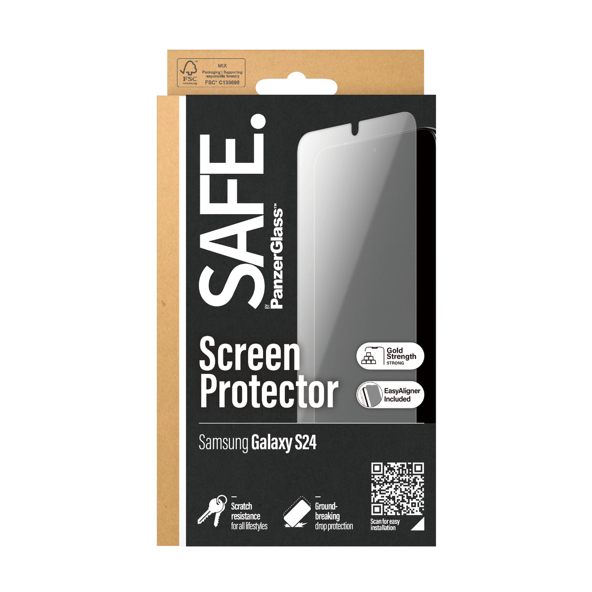 PanzerGlass SAFE. by ® Screen Protector Samsung Galaxy S24 | Ultra-Wide Fit w. EasyAligner Protector de pantalla 1 pieza(s) (3)