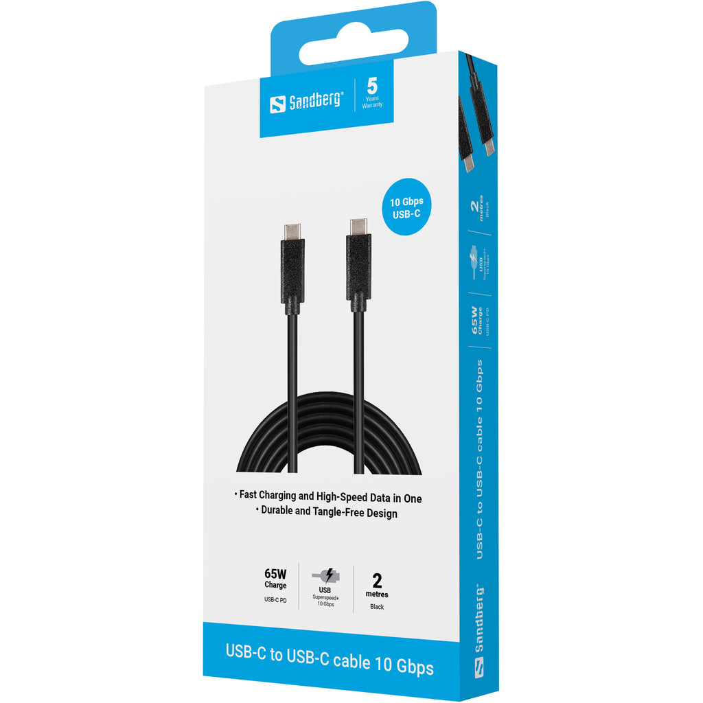 Sandberg 136-09 cable USB USB 3.2 Gen 2 (3.1 Gen 2) 0 m USB C Negro (4)