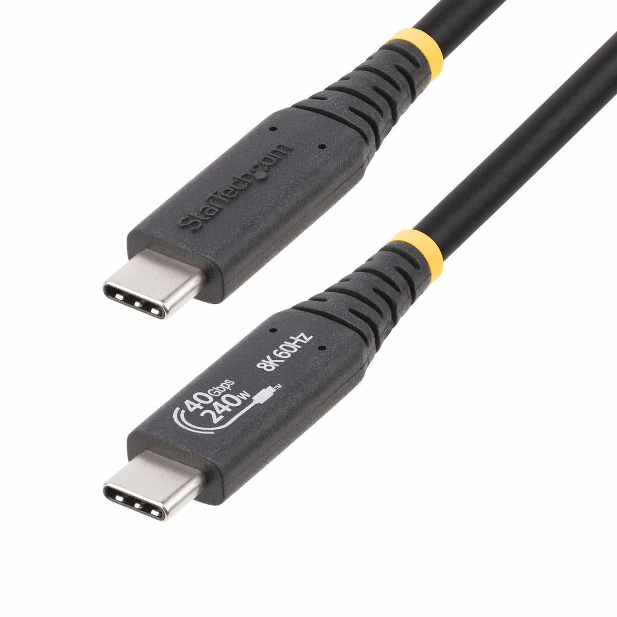 StarTech.com 50C-40G-USB4-CABLE cable USB USB4 Gen 3x2 0,5 m USB C 40 Gbit/s Negro (2)