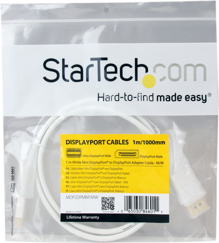 Startech MDP2DPMM2MW - 4k con soporte HBR Blanco, Cable DisplayPort (6)