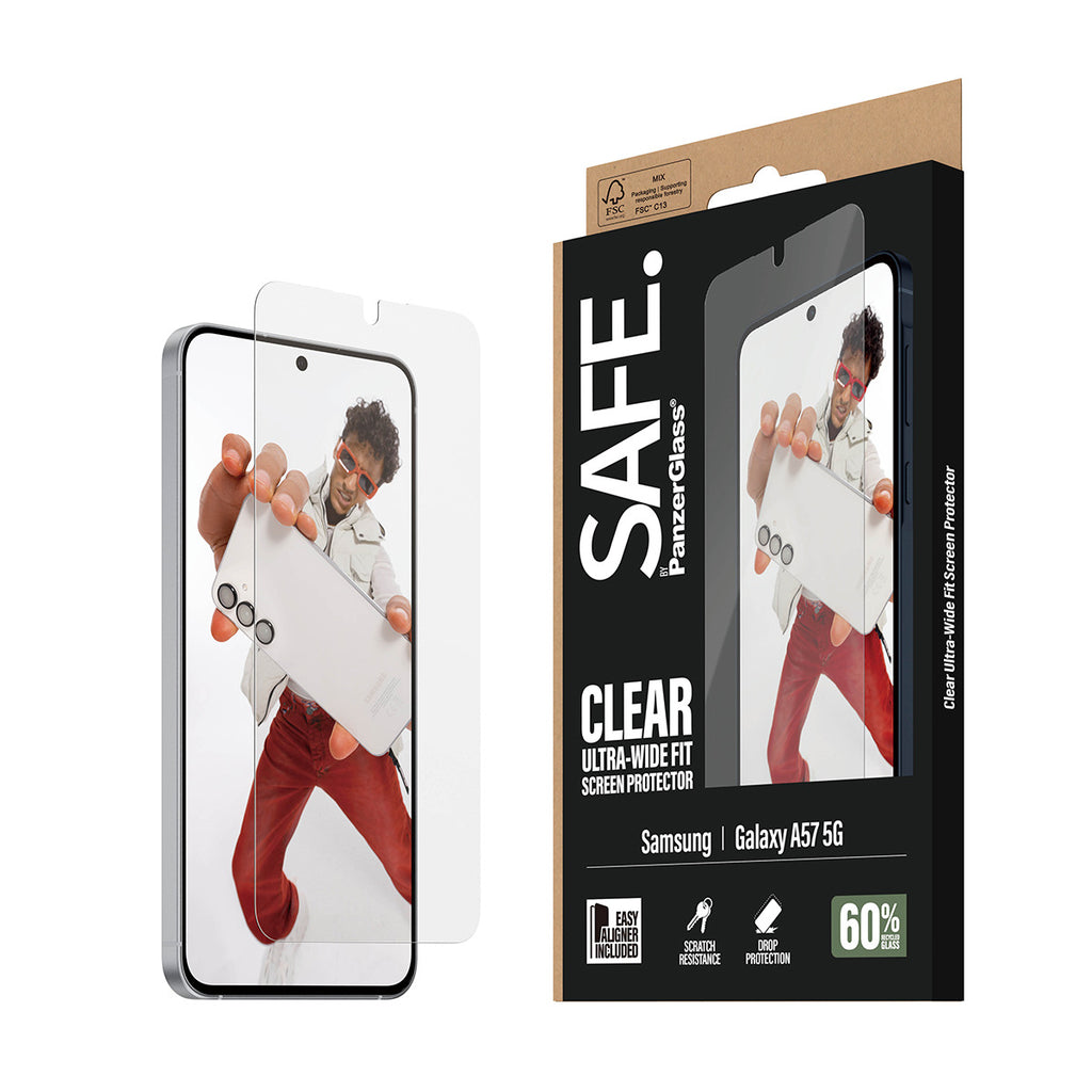 PanzerGlass SAFE. by ® Screen Protector Samsung Galaxy A57 5G | Ultra-Wide Fit w. EasyAligner Protector de pantalla 1 pieza(s) (6)