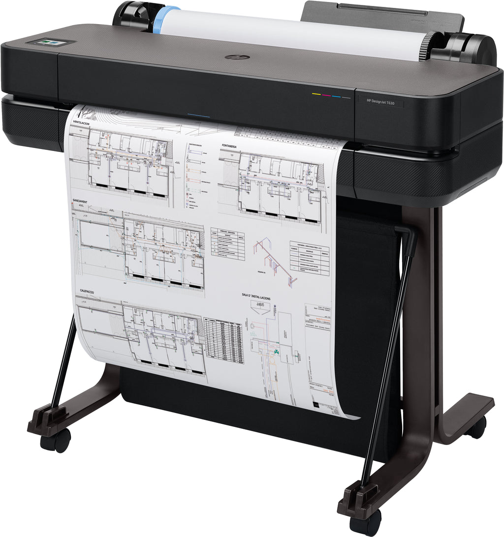 HP Designjet T630 24-in Printer impresora de gran formato Wifi Inyección de tinta térmica Color 2400 x 1200 DPI A1 (594 x 841 mm) Ethernet (3)