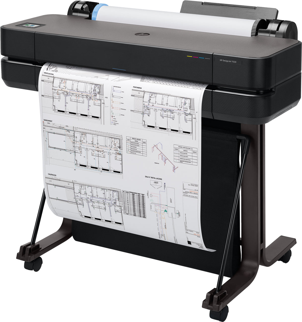 HP Designjet T630 24-in Printer impresora de gran formato Wifi Inyección de tinta térmica Color 2400 x 1200 DPI A1 (594 x 841 mm) Ethernet (3)